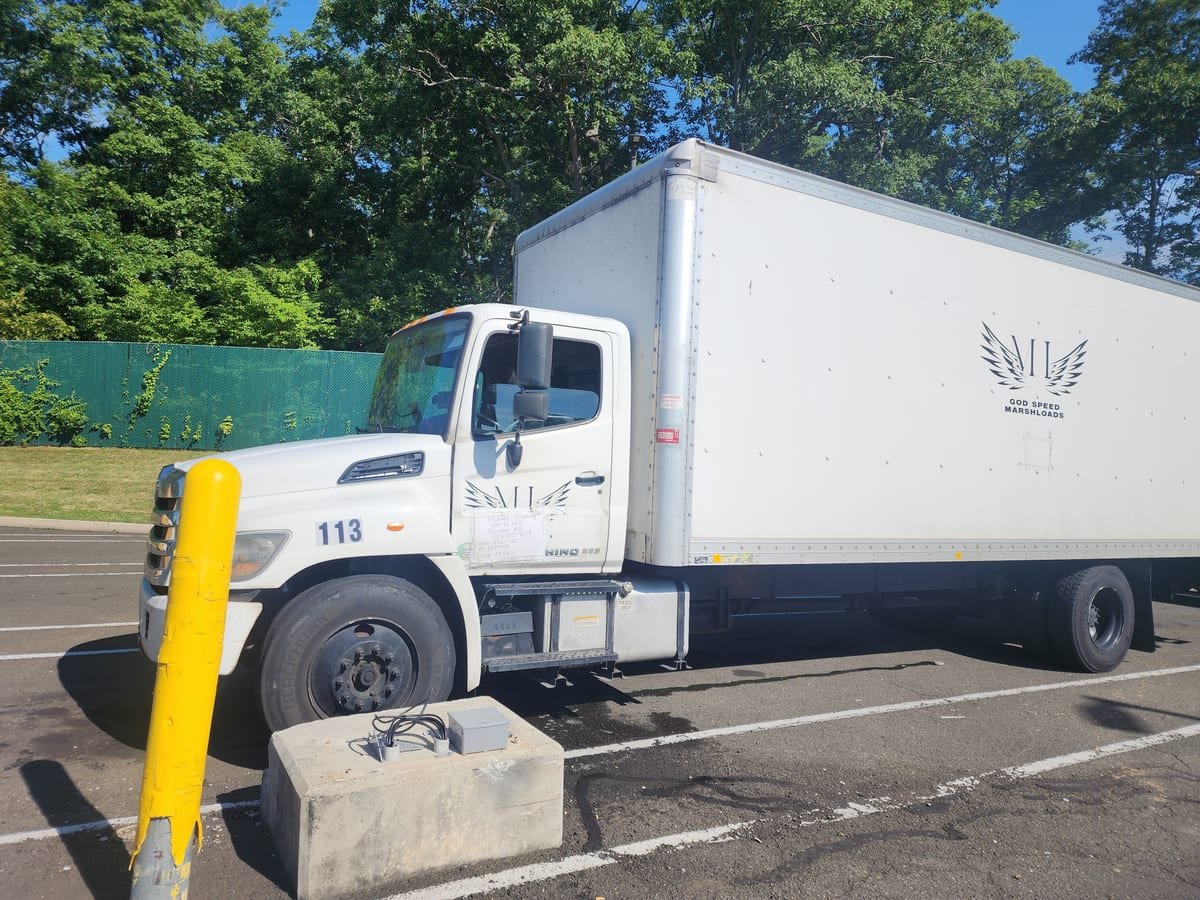 Box truck parked and ready for a regional run